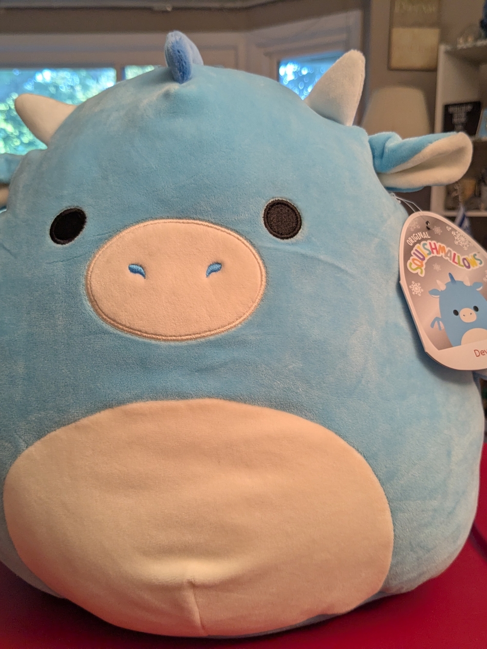 Squishmallows "Devin" Light Blue Dragon Plush NWT